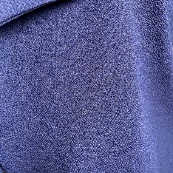 Michelle Lynn Dark Blue Draped Open Front Lightweight Long Sleeve Cardigan Small - Picture 4 of 8